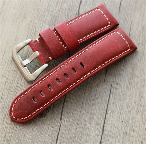 panerai red strap|authentic panerai watch straps.